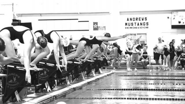 AHS boys and girls swimmers win own meet